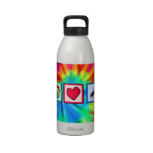 Peace, Love, Horses Reusable Water Bottles