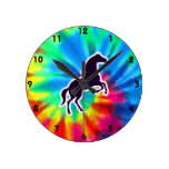 Peace, Love, Horses Wallclocks