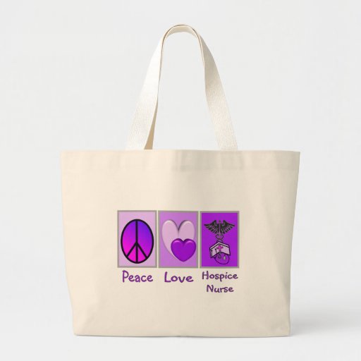 Peace Love Hospice Nurse (PURPLE) Bags Peace Love Hospice Nurse (PURPLE) Bags