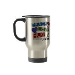 PEACE LOVE HUG Autism T-Shirts & Apparel Coffee Mugs