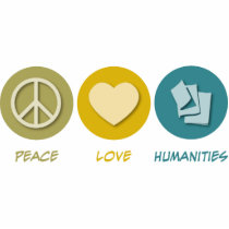 Peace Love Humanities photo sculptures