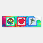 Peace, Love, Hummingbirds Bumper Sticker
