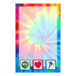 Peace, Love, Hummingbirds Customized Stationery
