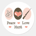 Peace Love Hunt Stickers