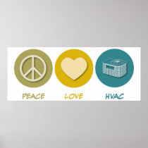 Peace Love HVAC Print