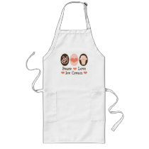 Peace Love Ice Cream Apron