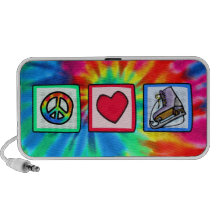 Peace, Love, Ice Skate Mini Speaker