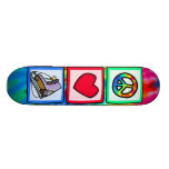 Peace, Love, Ice Skate Skate Decks