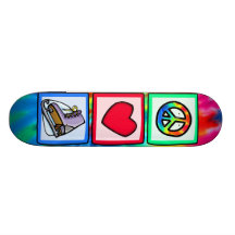 Peace, Love, Ice Skate Skate Decks