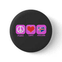 Peace Love Iceland buttons by coolcountry Peace Love Iceland buttons