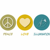 Peace Love Illumination photo sculptures