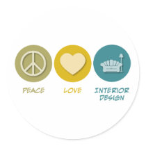 Peace Love Interior Design stickers