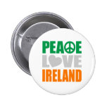 Peace Love Ireland Pin