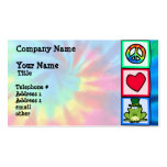 Peace, Love, Irish Frog Business Card