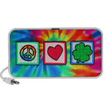 Peace, Love, Irish iPhone Speaker