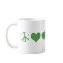 Peace Love Irish Mug