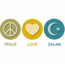 Peace Love Islam photo sculptures