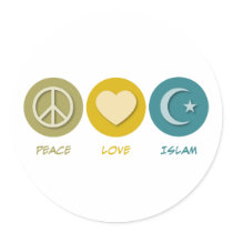 Peace Love Islam stickers by 1000suns Peace Love Islam stickers
