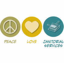 Peace Love Janitorial Services photo sculptures