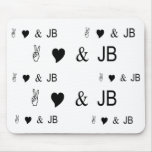 Peace Love &amp; JB Mouse Mat