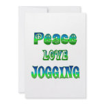 Peace Love Jogging invitations