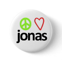 Peace, Love, Jonas buttons