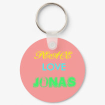 PEACE, LOVE, JONAS keychains