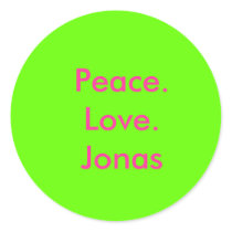 Peace.Love.Jonas stickers