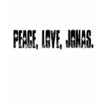 peace love jonas t-shirts by PARTLYinLUV peace love jonas t-shirts