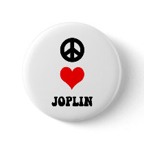 PEACE LOVE JOPLIN BUTTONS
