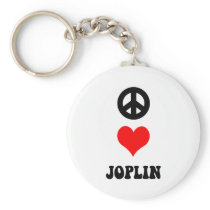 PEACE LOVE JOPLIN KEY CHAIN