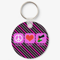 Peace Love Jordan keychains