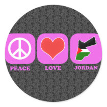 Peace Love Jordan stickers