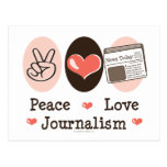 Peace Love Journalism Postcard
