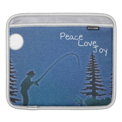 Peace, Love, Joy / Fly Fisherman in Snow iPad Sleeves