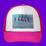 Peace, Love, Joy, Fulfillment, Bright Future hats
