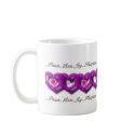 Peace love joy Happiness Mug by qwikdesigns Peace love joy Happiness Mug