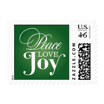 PEACE LOVE JOY  | HOLIDAY POSTAGE