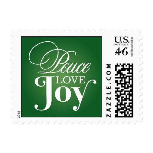 PEACE LOVE JOY | HOLIDAY POSTAGE stamp