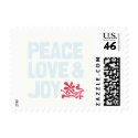 Peace Love & Joy Holiday Postage postage