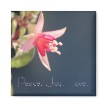 Peace Love Joy Magnet by pulsDesign Peace Love Joy Magnet