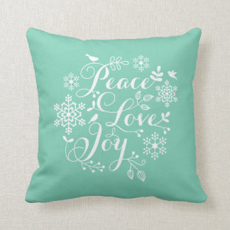 Love Peace Joy Christmas Pillows - Decorative & Throw Pillows Zazzle