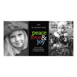 Peace Love & Joy - Photo Card