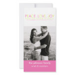 Peace Love Joy Personalized Photo Card