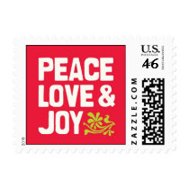 Peace Love & Joy Postage postage