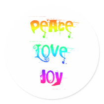 Peace Love Joy Sticker