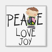 Peace Love Joy Tshirts and Gifts Magnet
