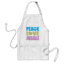 Peace Love Juggle Apron