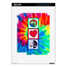 Peace, Love, Justice iPad 3 Decals