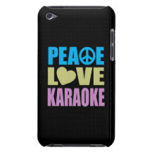 Peace Love Karaoke Barely There iPod Covers